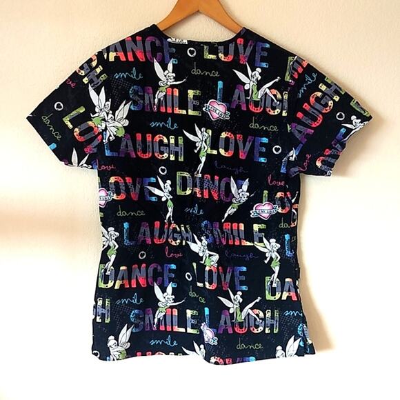 Disney Tinkerbell scrub top small - Picture 4 of 4